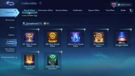 Sammlung im Spiel 4