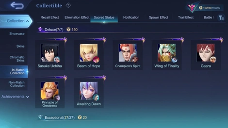 Colección en Partida 4