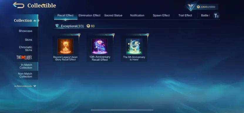 In-Match Collection 1