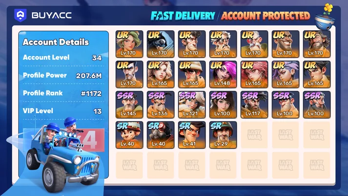 HQ LVL 34 SERVER 1172