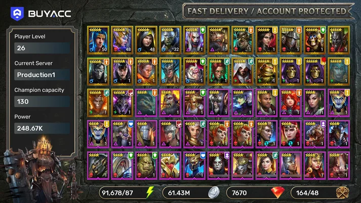 Krisk the Ageless,Ruel,Nari,Norog,Ninja + 24 Legs [ 91678 Energy ] [Gems: 7670] [Starter]