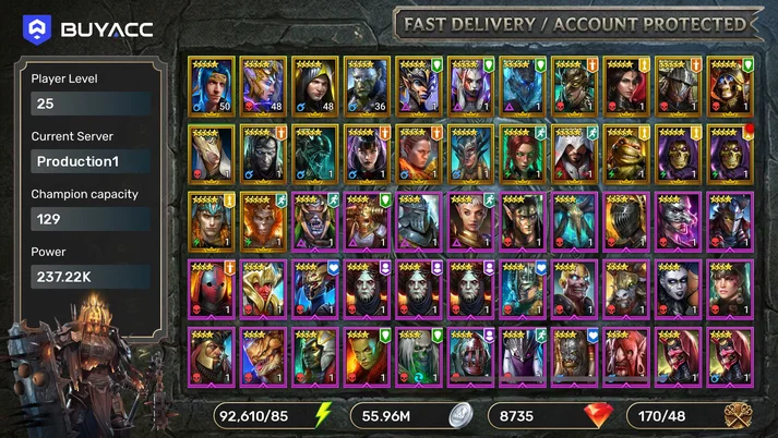 Niamhe Spear of Nyresa,Wurlim,Basileus,Ninja + 24 Legs [ 92610 Energy ] [Gems: 8735] [Starter]