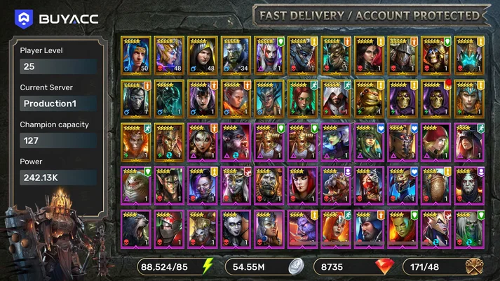 Noldua the Gloaming,Keeyra the Watcher,Bystophus,Ninja + 24 Legs [ 88524 Energy ] [Gems: 8735] [Starter]